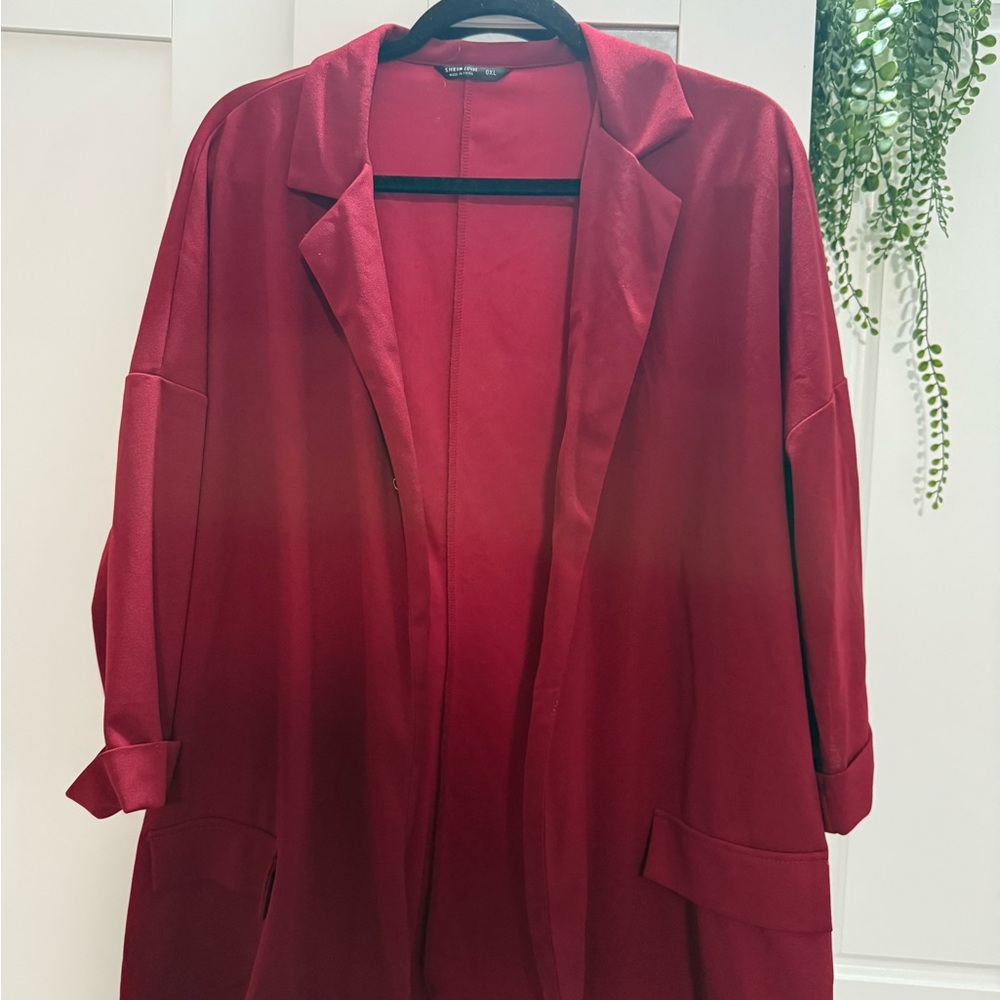 SHEIN Vibrant Red Blazer